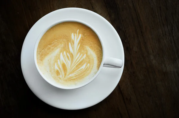 Cappucino xícara de café — Fotografia de Stock