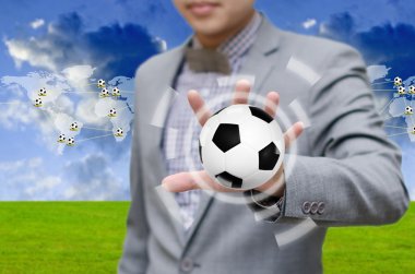 Futbol ağ kavramı, işadamı Invest futbol takımı