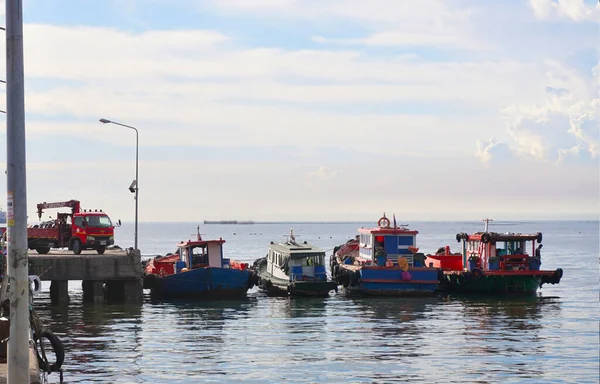 Chonburi Thailand Sep Group Passenger Boat Moor Metty September 2021 — Stock Fotó