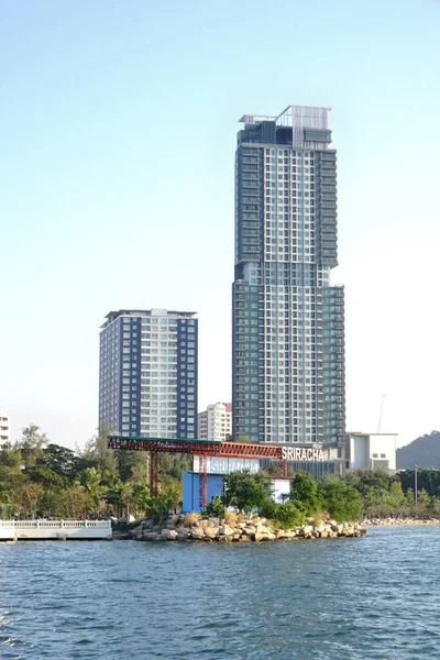 Chonburi Thailand Dec Stage Signage Park Condominium Background Грудня 2021 — стокове фото