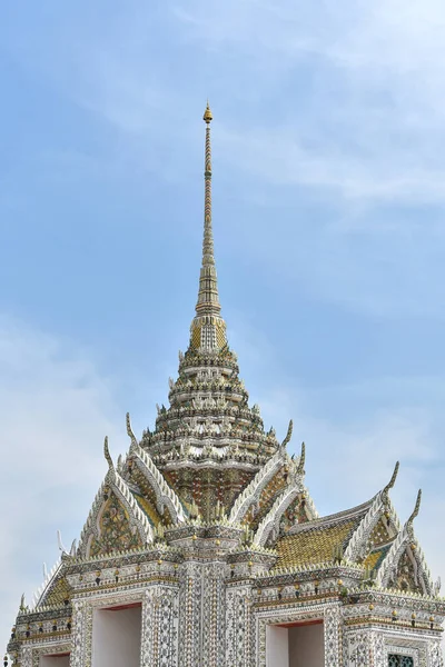 Spitze Des Gebäudes Des Buddhistischen Zeitalters Wat Arun Bangkok Thailand — Stockfoto