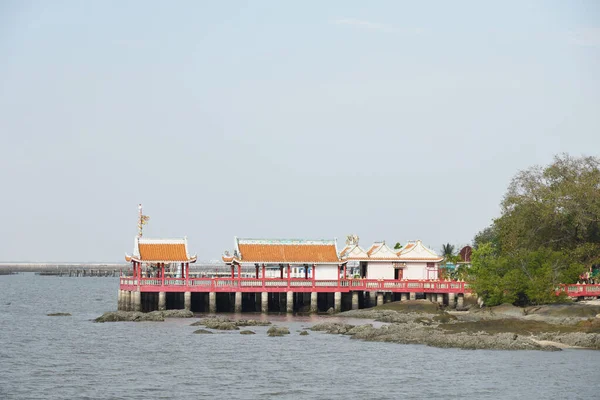 Chonburi Thailand Februar 2022 Chinesischer Tempel Auf See Ang Sila — Stockfoto