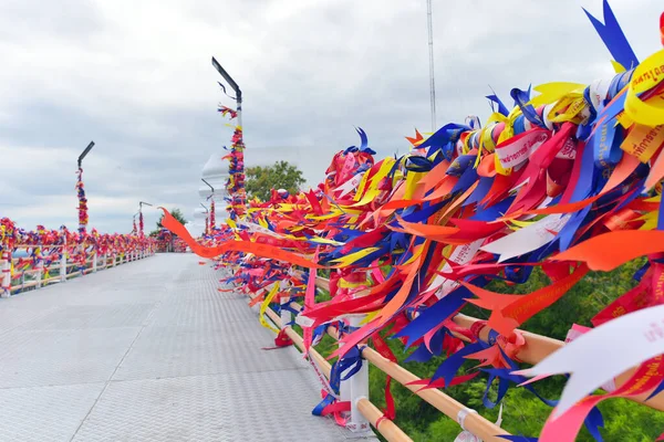 Chonburi Thailand Apr Levendig Lint Bij Overbruggingsbrug Bergkhao Tabaek April — Stockfoto