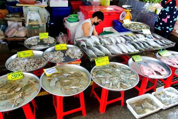 Chonburi Thailand May Seafood Shop Siracha Market May 2022 Siracha — Stok fotoğraf