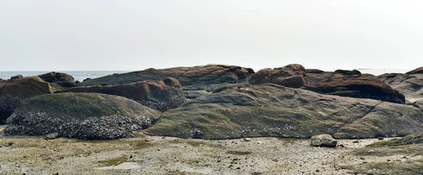 Gros Rocher Plage Fond Naturel — Photo