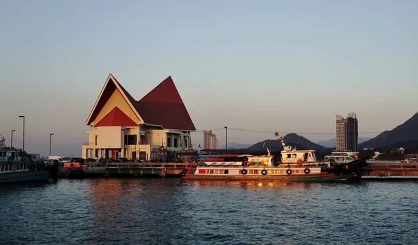 Чонбури Таиланд Dec Ferry Dock Koh Loy December 2021 Siracha — стоковое фото