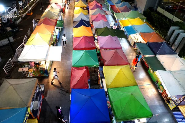 Chonburi Thailand July Night Market High Angle View July 2022 — Stockfoto