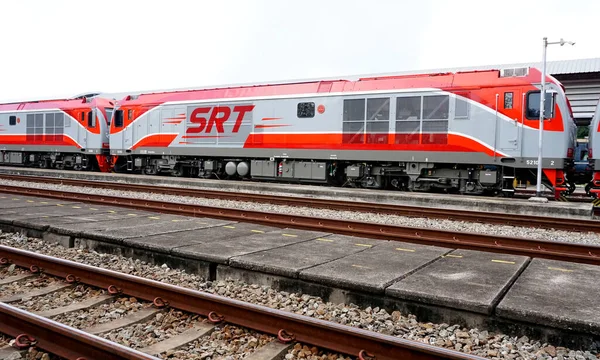 Chonburi Thailand Apr Locomotive Train Station April 2022 Siracha Chonburi —  Fotos de Stock