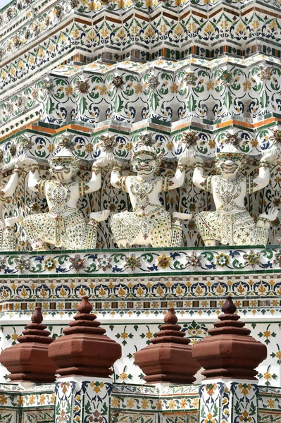 Ват Арун Буддистский Искушение Бангкоке Таиланд — стоковое фото