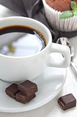 sabah kahve ile çikolatalı kek