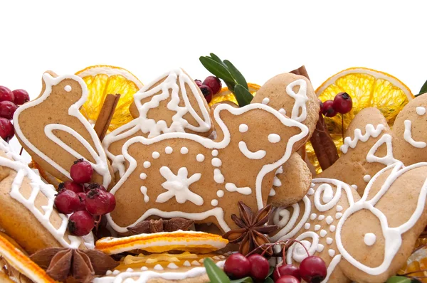 クリスマスのクッキーとスパイス — ストック写真