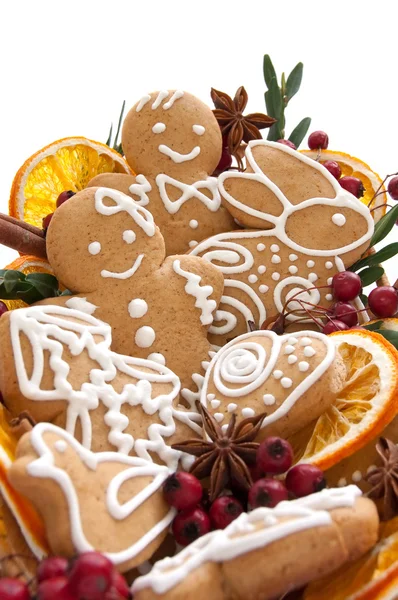 クリスマスのクッキーとスパイス — ストック写真