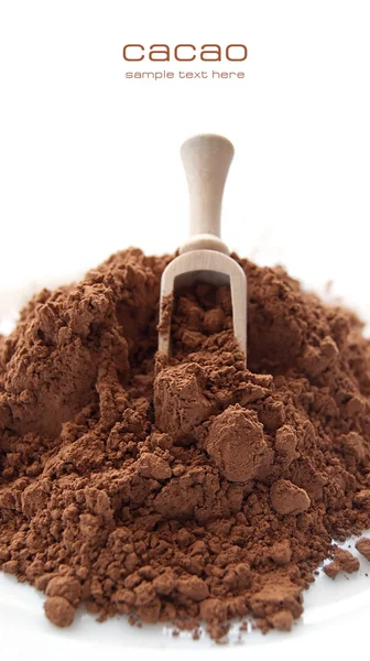 Heap of cocoa powder — Stock Photo, Image