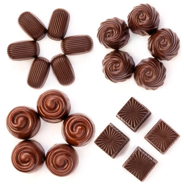 Diferentes caramelos de chocolate — Foto de Stock