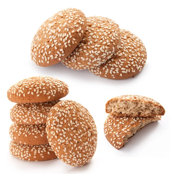Ciasteczka z nasionami sezamu — Zdjęcie stockowe