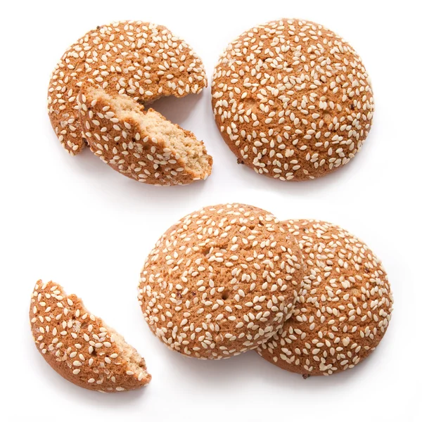 Cookies with sesame seeds — Stock Photo, Image