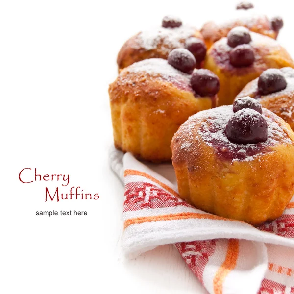 Muffin alla ciliegia — Foto Stock