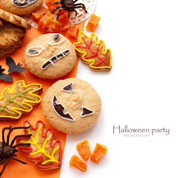 Composition Halloween avec biscuits — Photo