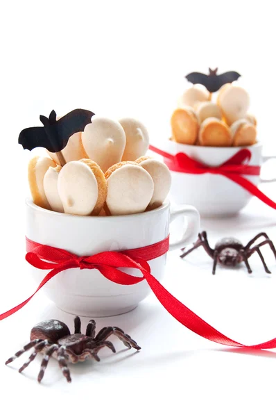 Skład Halloween z ciasteczkami — Zdjęcie stockowe