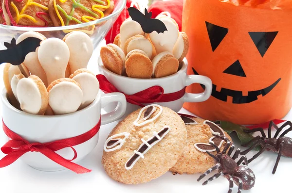 Composizione Halloween con biscotti — Foto Stock