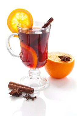 Portakal dilim mulled şarap