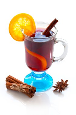 Portakal dilim mulled şarap