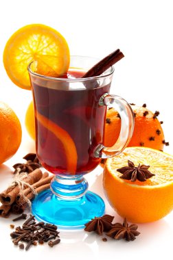 Portakal dilim mulled şarap