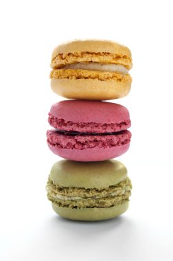 renkli Fransız macarons