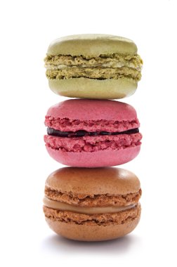 renkli Fransız macarons