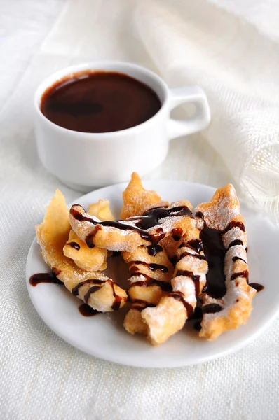 Sweet crunchy stick with chocolate coating — Stock Photo, Image