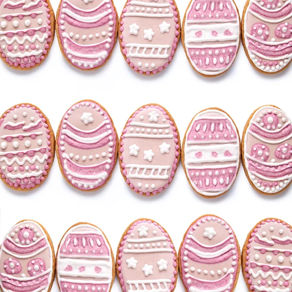 Set fra påske cookies i form af æg - Stock-foto
