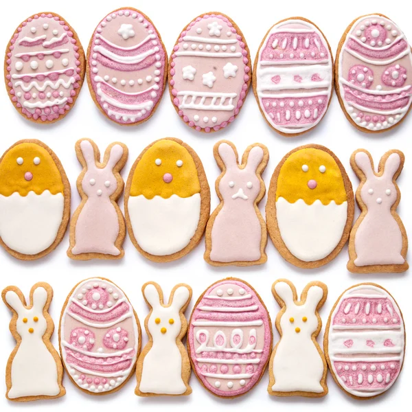 Set from Easter cookies in the shape of egg — Stock Photo, Image