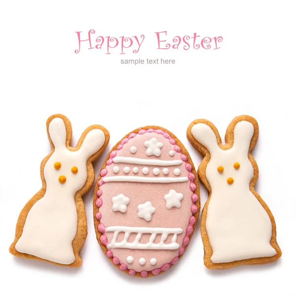 Set from Easter cookies in the shape of egg — Stock Photo, Image