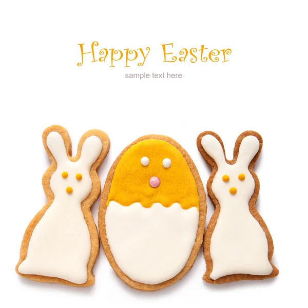 Set from Easter cookies in the shape of egg — Stock Photo, Image