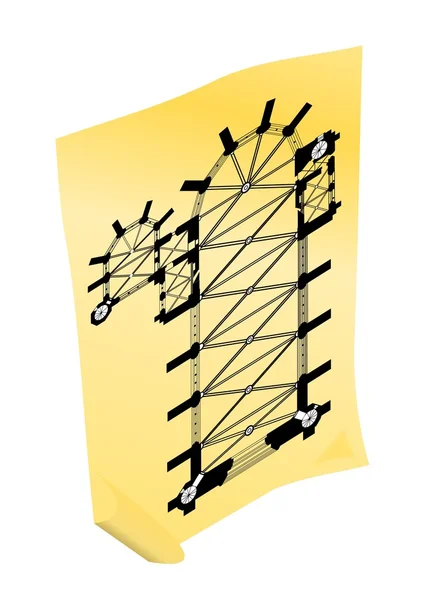 Kostel v 3d — Stock fotografie