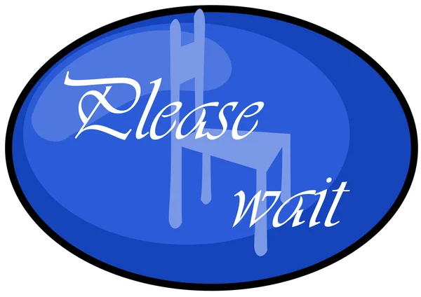 Please wait — Stock Photo, Image