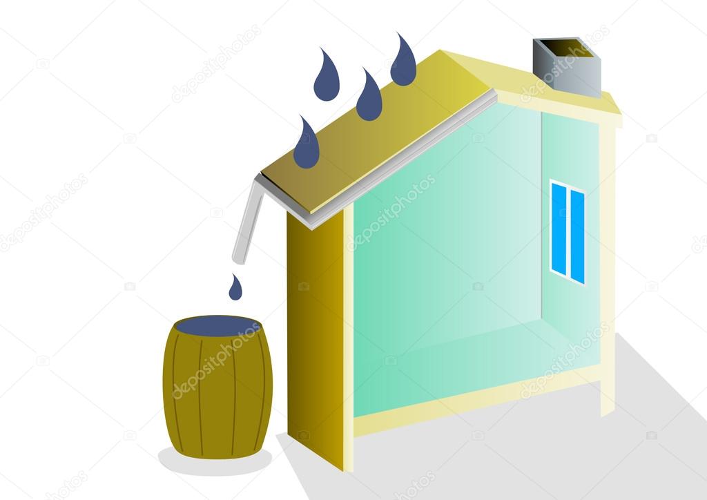 Collect rain water
