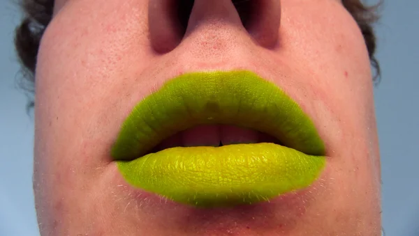 緑の口紅 — ストック写真