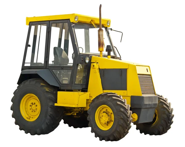 Жовтий ферми трактор — стокове фото