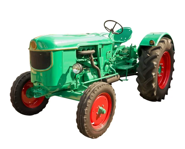Zöld traktor — Stock Fotó