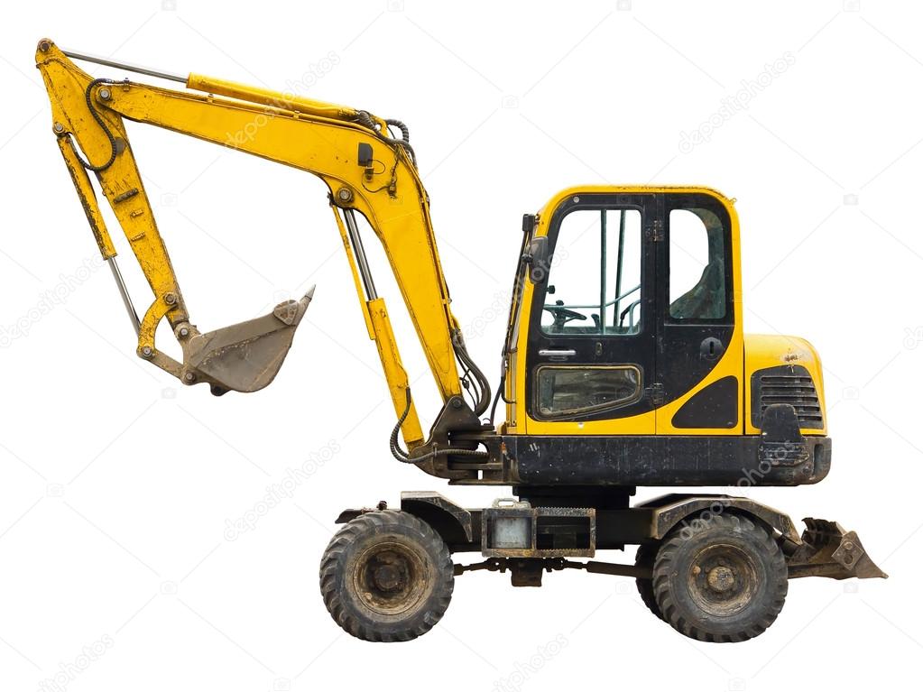 Old small excavator