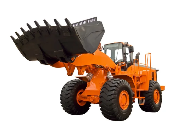 Oranje bulldozer — Stockfoto