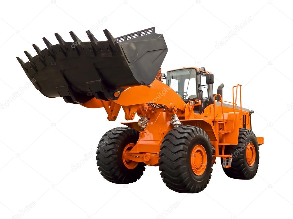 Orange bulldozer