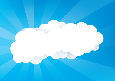 Bulutlar ve mavi gökyüzü