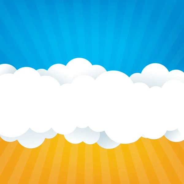 Clouds and Blue Sky — Stock Vector