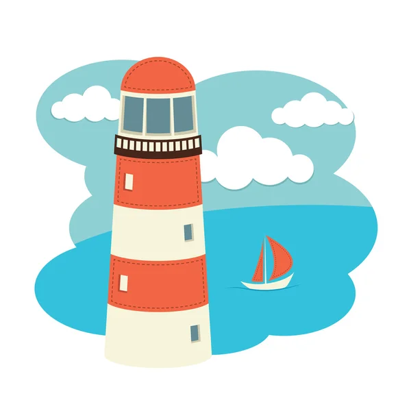 Phare — Image vectorielle