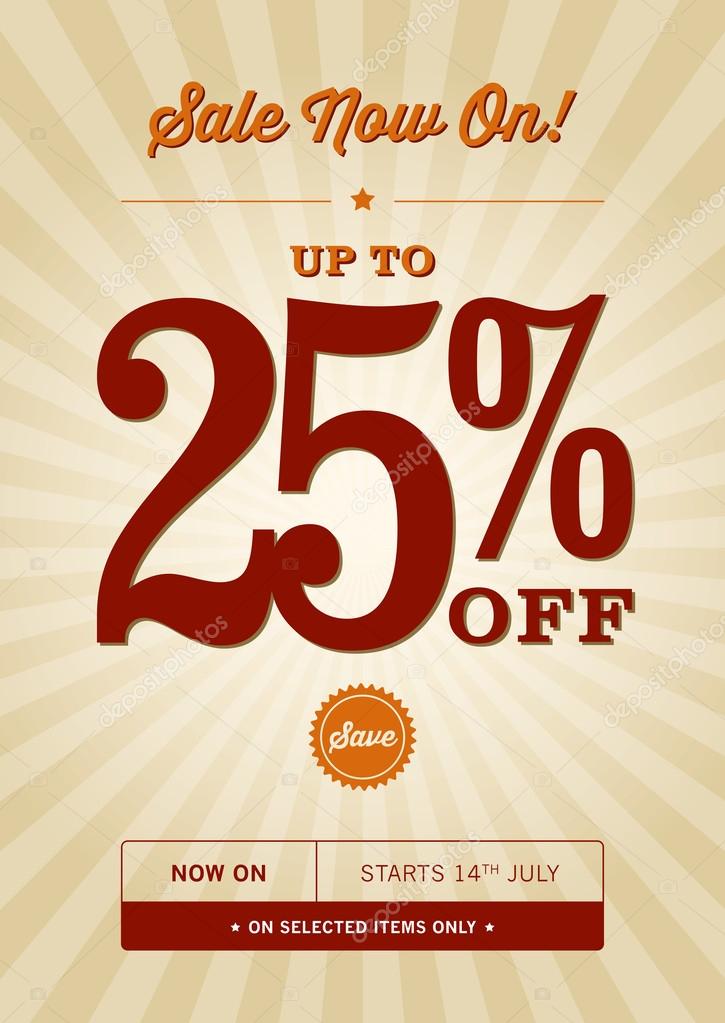 Retail Discount Poster Design Stock Vector Image by ©rach27 40854085