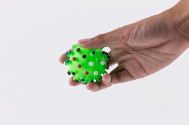 Evcil hayvan beyaz izole kauçuk oyuncaklar