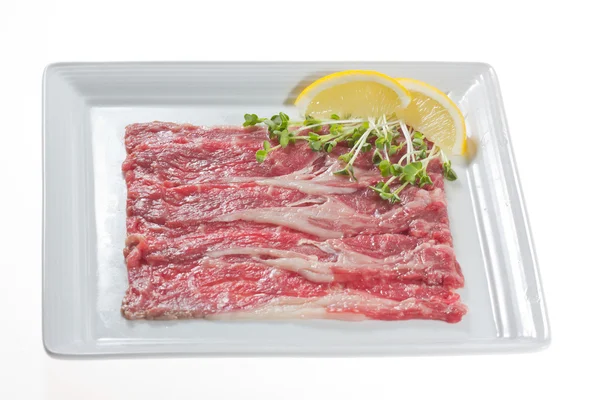 Шматочки яловичого серроїнового стейка — стокове фото