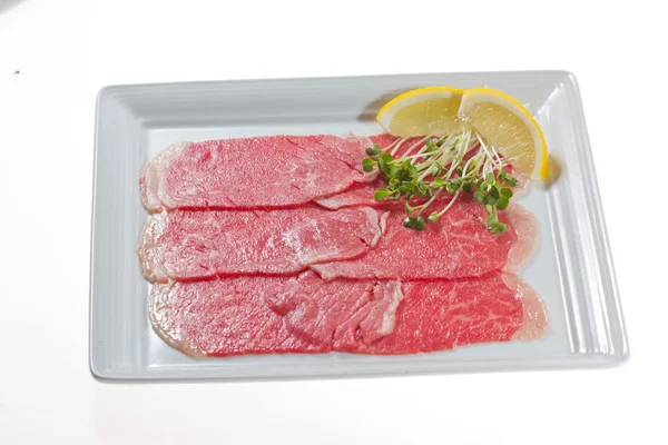 Slices of beef sirloin steak — Stock Photo, Image